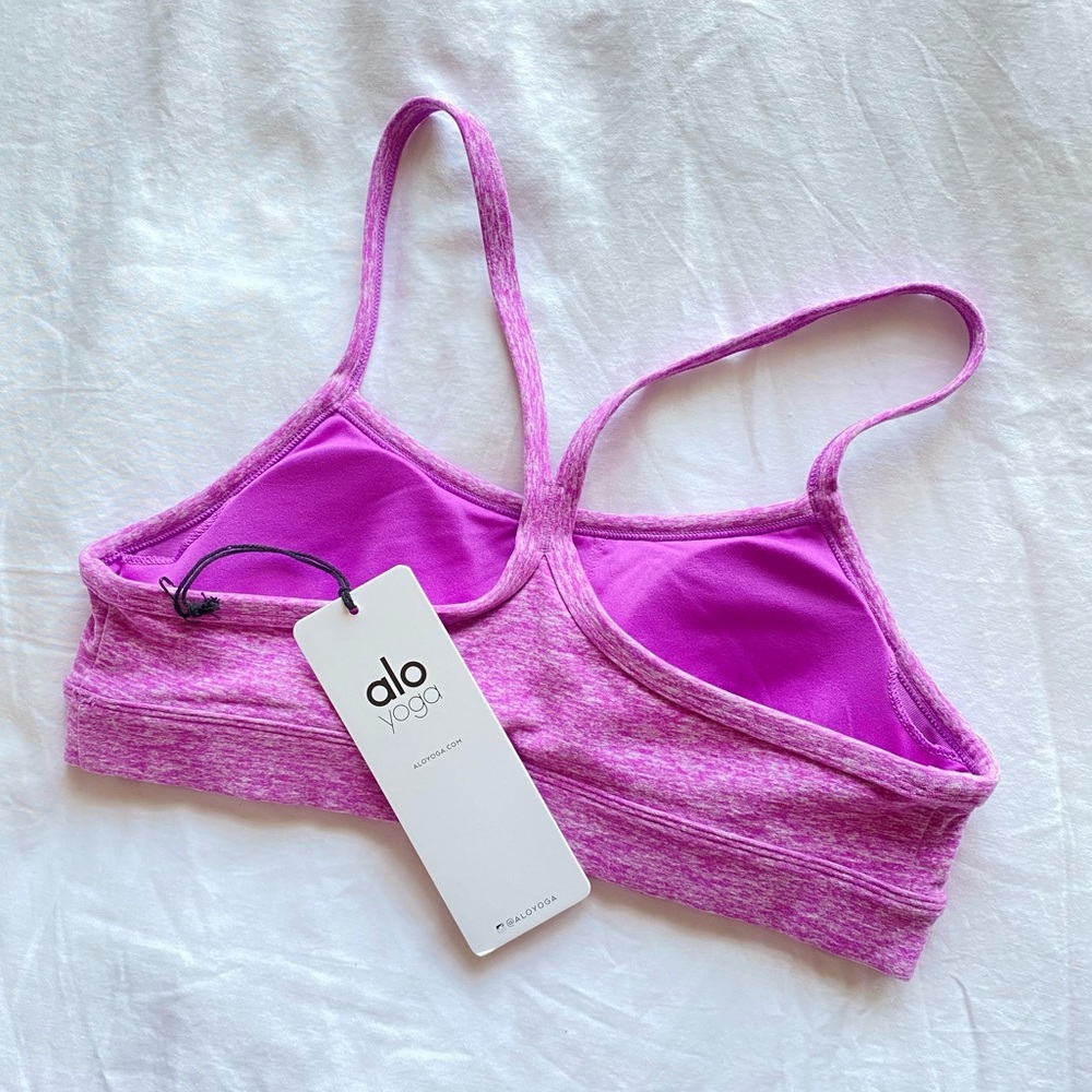 NWT Alo Yoga purple-pink gratitude bra top!